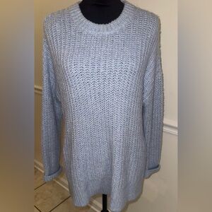 Aerie Soft Knit Chunky Sweater – Light Blue XS